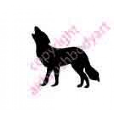 0289 wolf reusable stencil